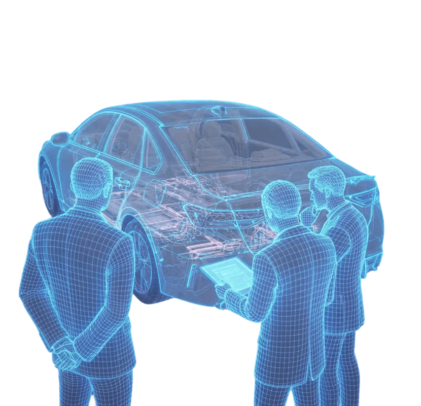 Осмотр автомобиля экспертами